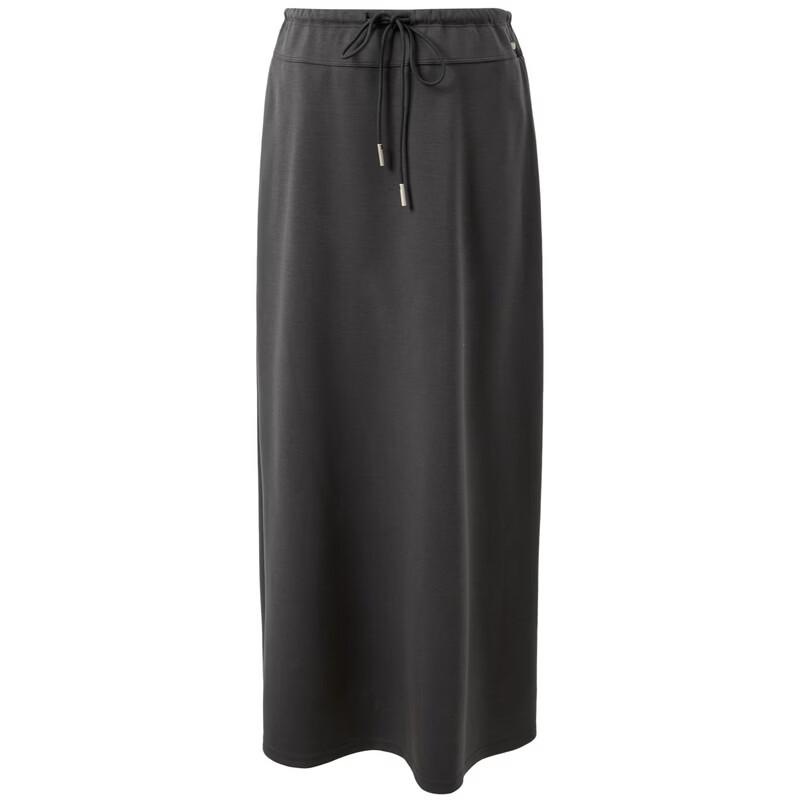 Casual H-Line Elastic Waist Maxi Skirt