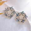 Modern Alloy Geometric Stud Earrings With Gold Pins For Women