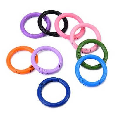 Peças Coloridas de Chaveiro com Argola de Metal - Acessórios DIY para Joias e Sacos de Brinquedos