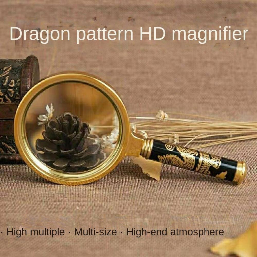 Portable Retro Handheld 10X Magnifying Glass Magnifier Eye Glass Mini Microscope Optical Glass