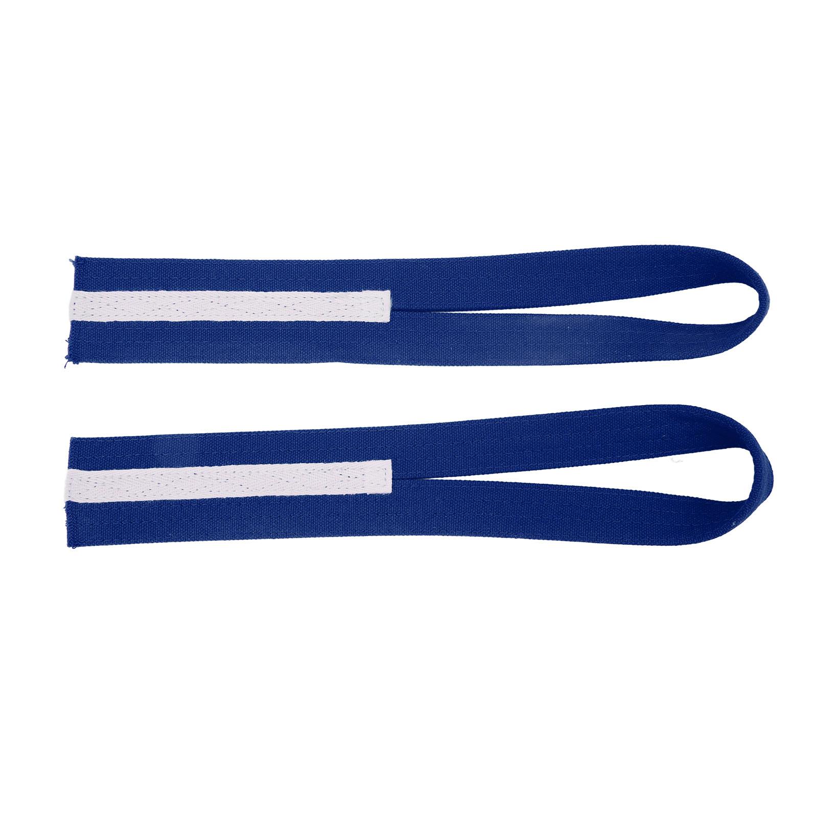 2Pcs Lifting Wrist Straps Canvas Anti Slip Enhance Strength Wound Form Weight Lifting Straps синий