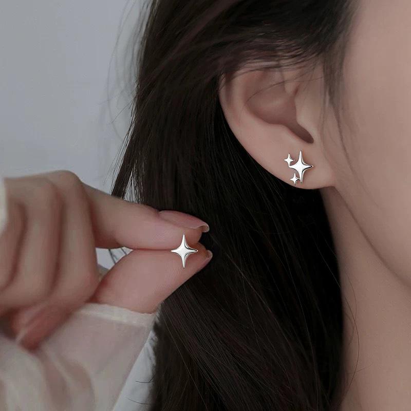 Beixi Star Stud s925 Sterling Silver Earrings - 2025 Hot New Luxury Style for Women 925 Sterling Silver