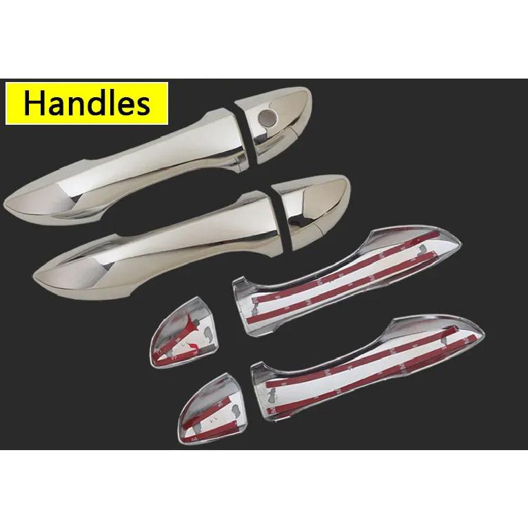 For TOYOTA Corolla 2014 2015 2016 MK11 E160 Levin Luxurious Chrome Door Handle Car Covers Accessories Car Stickers Car Styling