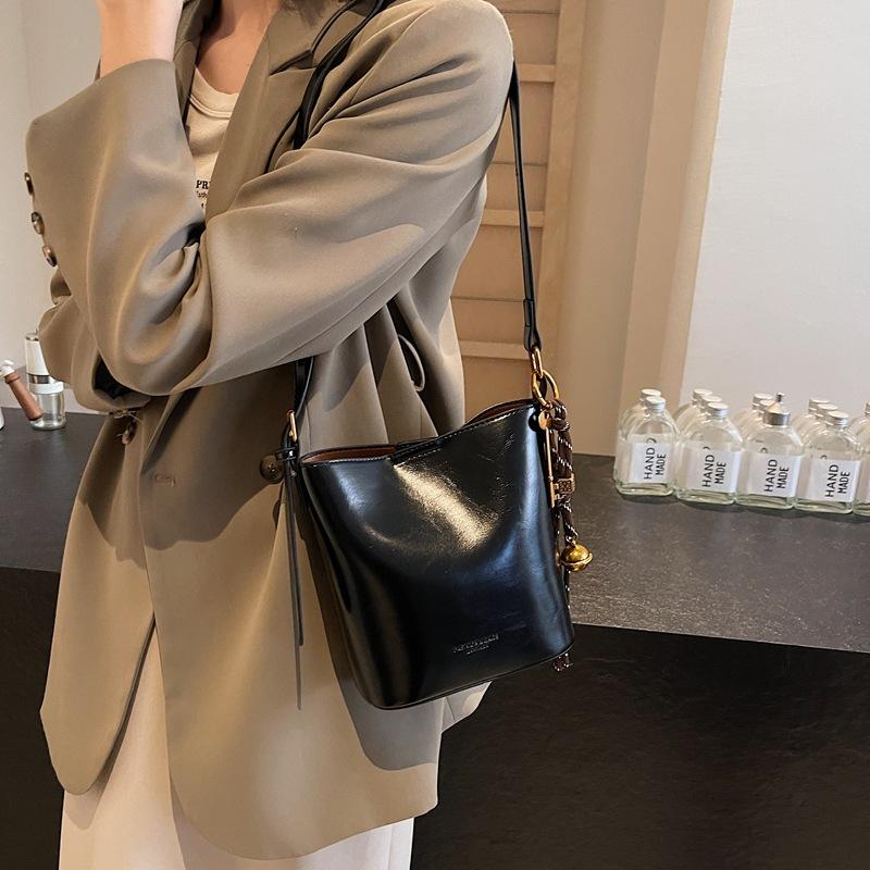 French Trend Mother And Child Bag Women'S Retro Fashion Bucket Bag High-End Shoulder Women'S Bag
