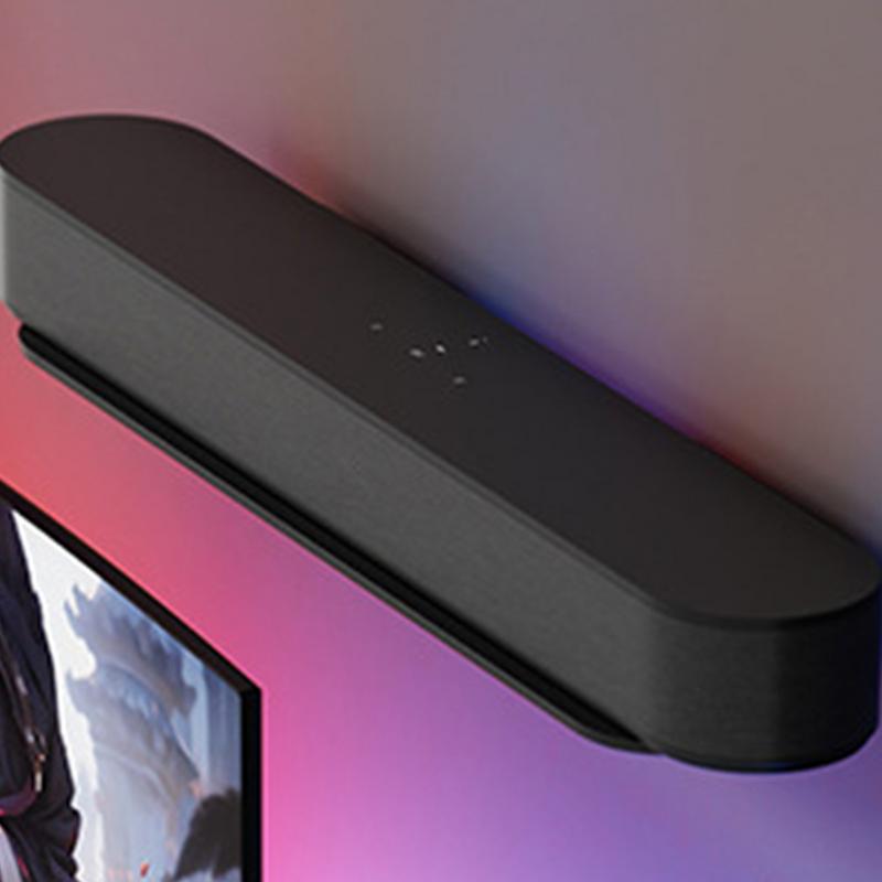 Schwebendes Aufbewahrungsregal unter TV Soundbar Montagehalterung Kohlenstoffstahl Wandaufbewahrungsregal für Router Fernbedienung Haushaltsbedarf