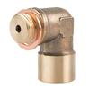 For Car Exhaust Sensor Adapter Brass M18x1 5 Thread with 90 Degree Elbow Fitting for Secure and Sensor Installation