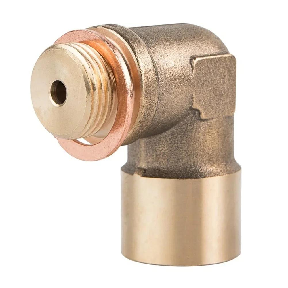 For Car Exhaust Sensor Adapter Brass M18x1 5 Thread with 90 Degree Elbow Fitting for Secure and Sensor Installation