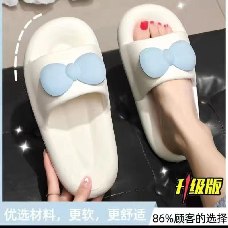 New solid color slippers women's summer couple home bathroom bath non-slip simple thick bottom cool slippers men