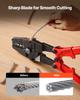 24 Inch Hand Swager Crimper 5 Cavity 1/16 to 3/16inch Swaging Tool for Copper Aluminum Oval Sleeves and Stop Sleeves Wire Rope Crimping Tool Propress