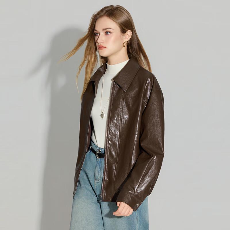 Women's American Retro Faux Leather Jacket