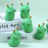 1/3pcs Novelty Green Worm Squeezing Toy Novelty Explosive Eye Squeezing Toy 3D Big Eye Children Adult Stress Relieving Toy