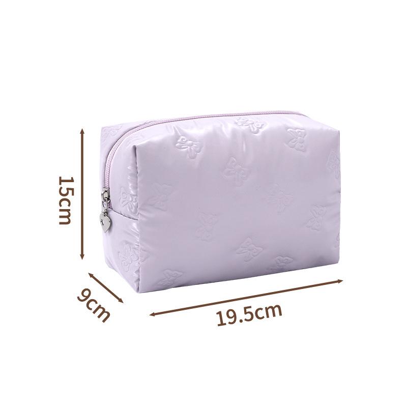 Octagonal Butterfly Makeup Bag: Large, Versatile, and Portable with Zipper
