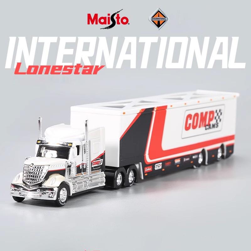 Maisto 1:64 MACK Anthem LoneStar UP Transport Casting Manufacturing Trailer Model Simulation Model Alloy Car Collection