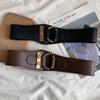 Simple leather elastic belt belt belt European and American retro temperament waist chain feeling versatile waist seal