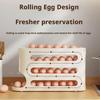 4 Layers Automatic Rolling Egg Holder Rack Fridge Egg Storage Box Container Kitchen Refrigerator Egg Dispenser Kitchen Organizer