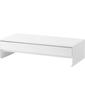 Yamazaki Tower Monitor Desktop Monitor Stand with Fits Game W50 X X Model 10187 Stand, Drawer, Controllers, White, D24-41 H12.8cm,