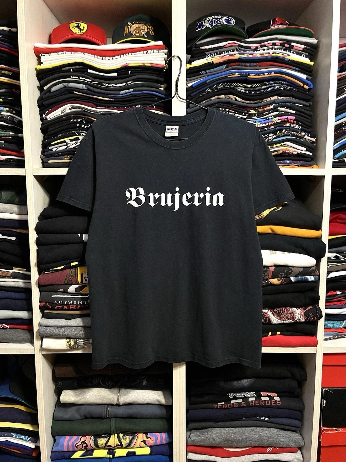 Vintage 00s Brujeria Mexican Death Metal Band T-Shirt Size M Faded Black S