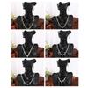 Bridal Claw Chain Jewelry Rhinestone Temperament Diamond Earrings Necklace Set Fashion Versatile
