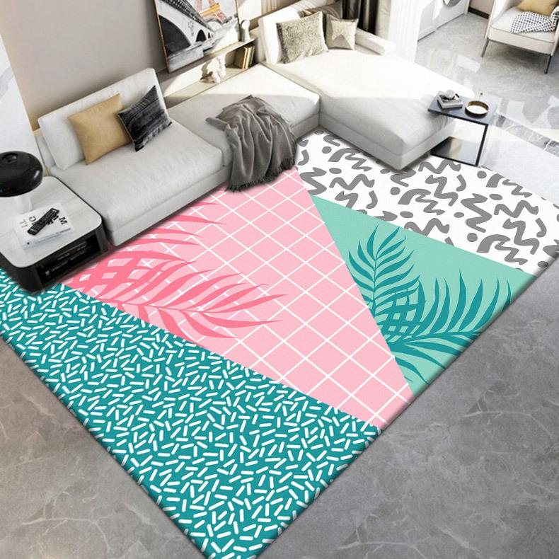 Carpet Living Room Bedroom, Bedside Carpet Autumn and Winter Simple Room Floor Mat Easy To Maintain
