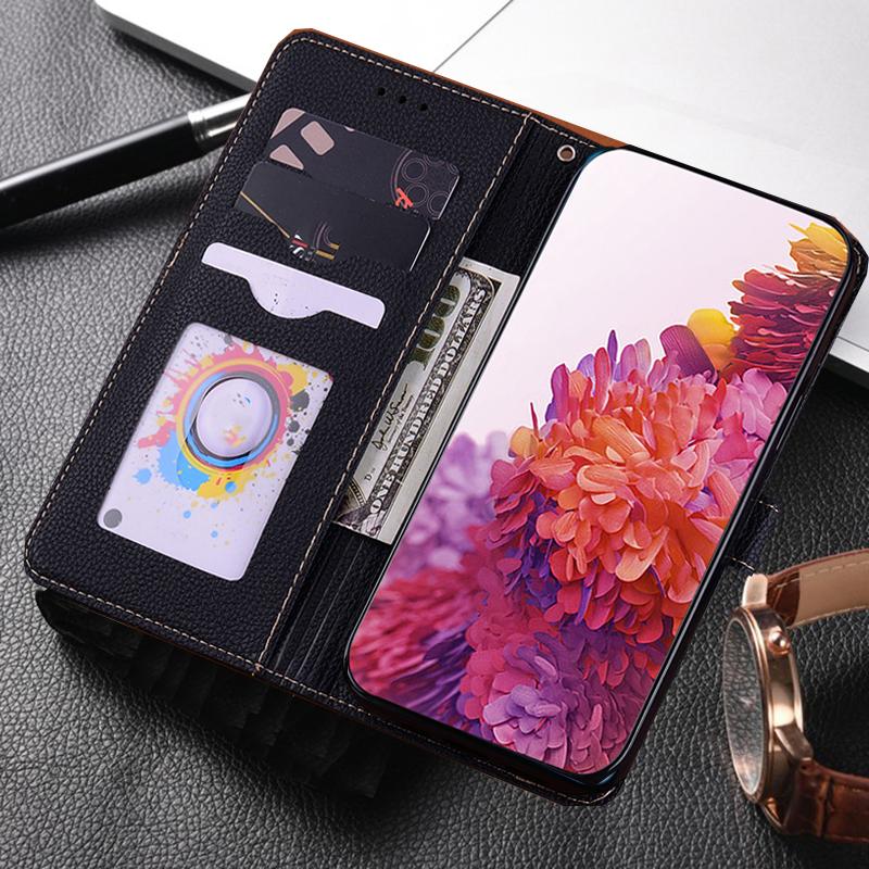 Custodia Portafoglio a Libro in Pelle a Trama Solida Per Samsung Galaxy A05 A15 A04S A14 A23 A34 A54 A23 A33 A53 A73 M54 5G S20 S21 S2 S23 Ultra Plus FE