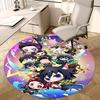 Demon Slayer Chair Mat Round Rug-Office Carpet, Machine Washable, Non-slip, Suitable for Living Rooms, Bedrooms