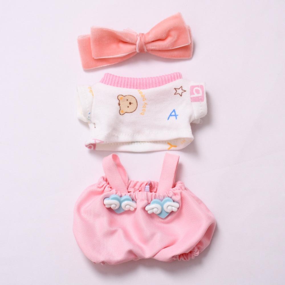 

Одежда для куклы Labubu с бантом, Сердце-облако, 17 см, Плюшевая одежда для кукол, Детский подарок Style 1