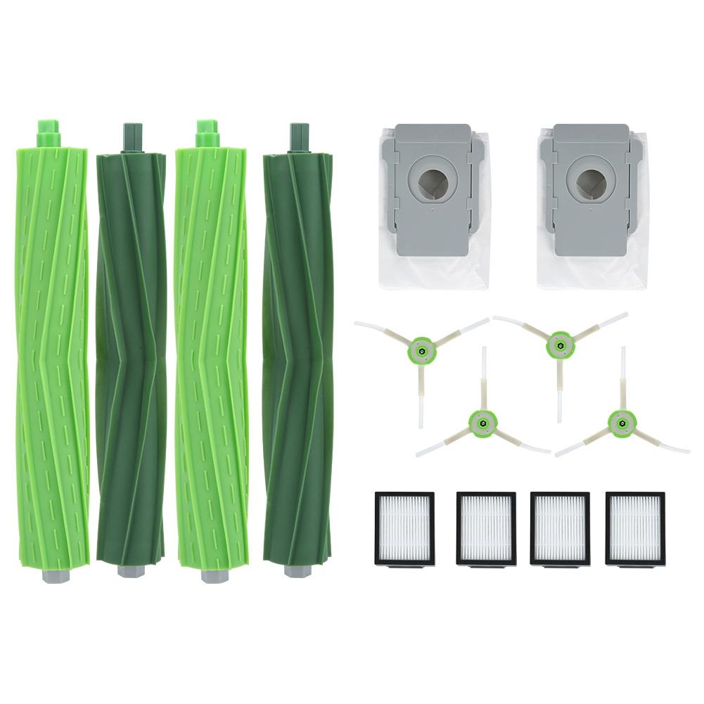 Main Brush Side Brush Filter Dust Bag Kit Replacement Fit for Roomba I7 E5 E6
