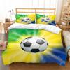Football Printed Quilt Cover Household Bedding Set Down Quilt Cover Bedding Set Quilt Cover and Pillowcase Full Size Bedding