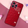Switzerland Swiss Flag Case For iPhone 16 15 Pro Max 11 12 13 Mini 14 15 Pro Max 15 Plus XR 16e Phone Back Cover
