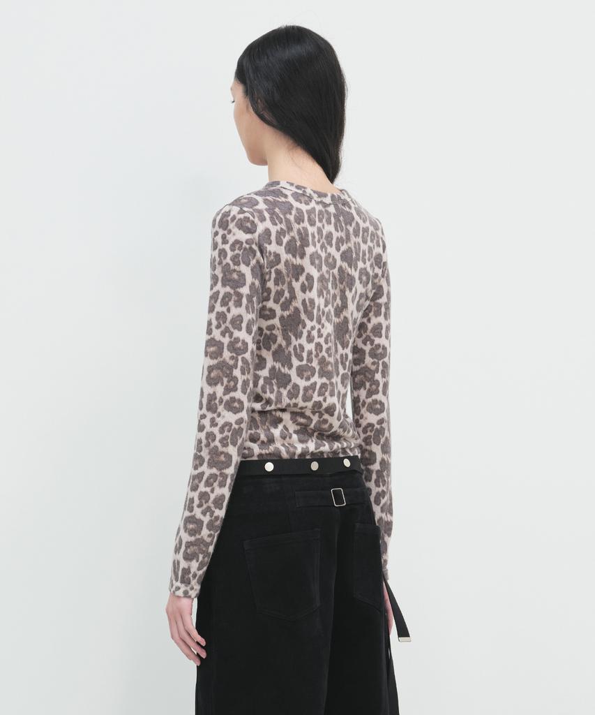 Yunse Long Sleeve Graphic Top (Leopard)