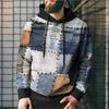 Fashion Hoodies & Sweatshirts (men’s) Plus Size Men's Clothing, Autumn and Winter Plaid Retro Hooded Sweatshirt