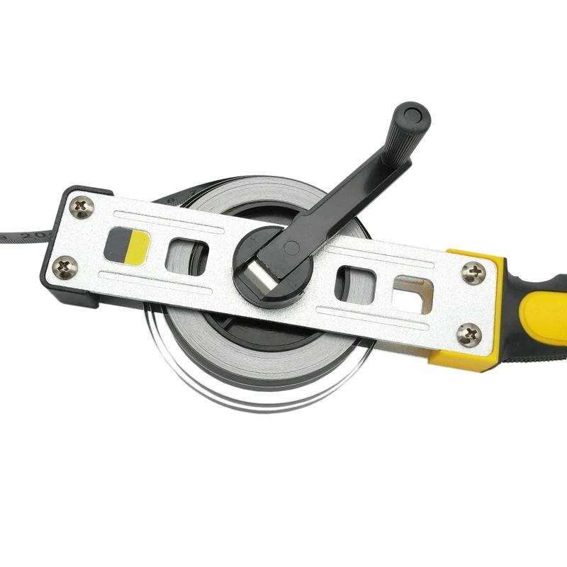 10/15/20/30M Oil Tank Gauging Tapes Measuring Ruler Carbon Steel Oil Gauging Tape With Brass Plumb Bob Tape Measure