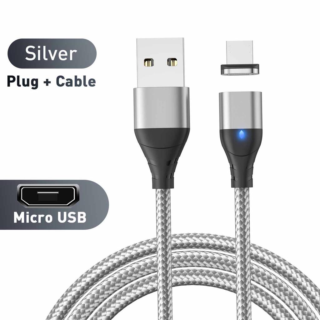 Magnetic Fast Charging Micro USB Type C Cable For Samsung Realme Oneplus Huawei Mobile Phone Magnet Wire Data Cord