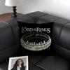 The LLord RingsS Movie Cushion Cover Natural Linen Organic Fabric DoubleSided Printing Sofa Home Decor Gift Pillow Case