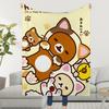 R-Rilakkuma Cute Bear Blanket Soft Warm Furry Throw Super Kids Toys Bed Sofa Car Cradle