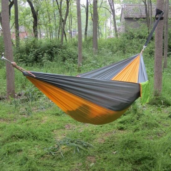 Hammock Parachute Double Lightweight Nylon Hammock Adult Camping Outdoor Travel Hammocks Survival Garden Swing Hunting