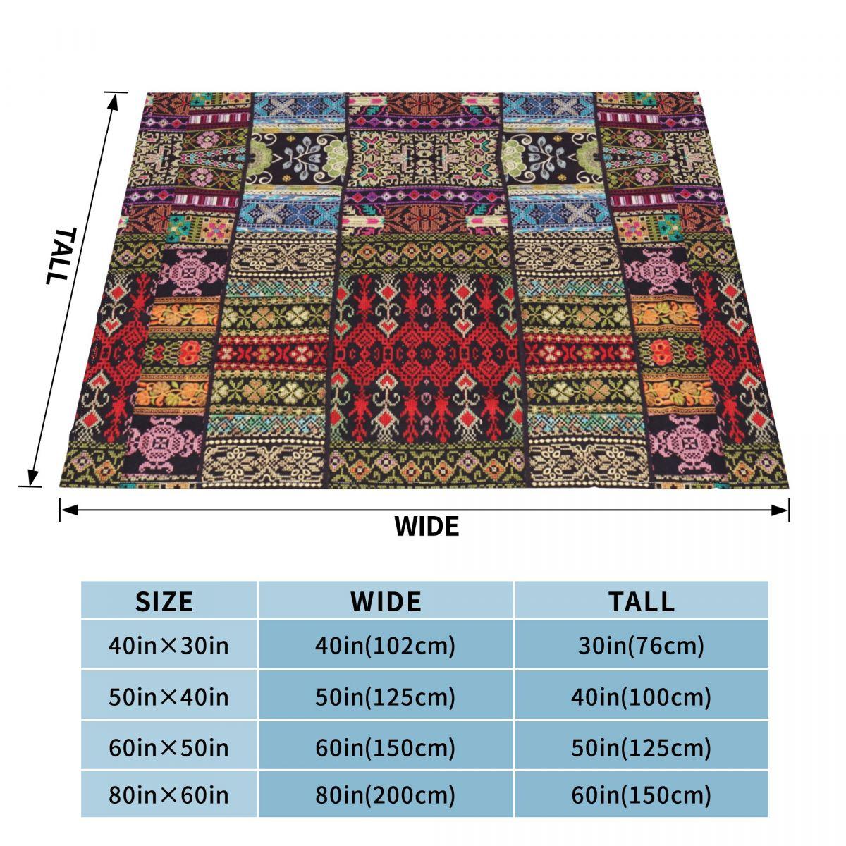 Mixed Colors And Patterns Flannel Blanket Palestine Palestinian Arabic Custom Throw Blanket for Home Hotel Sofa Bedspread 100x150cm
