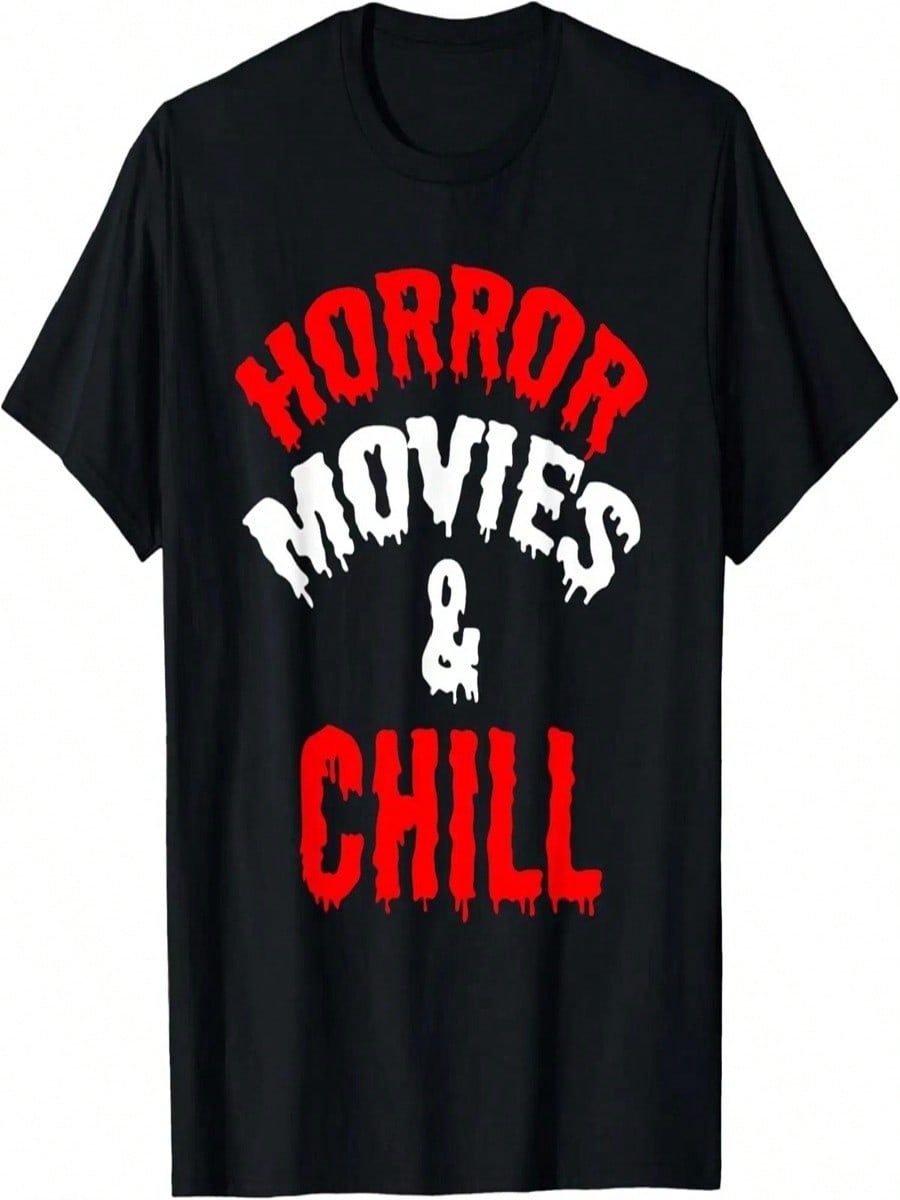 Horror Funny - Horror Movies And Chill T-Shirt S разноцветный