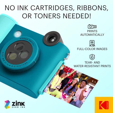 Kodak SMILE+ Instant Print Camera, 2x3'', Blue