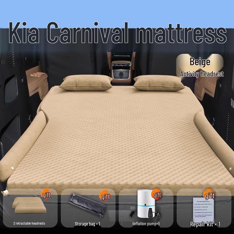 Kia Carnival Auto-Matratze: Aufblasbares Bett für den Rücksitz & Kofferraum-Luftkissen