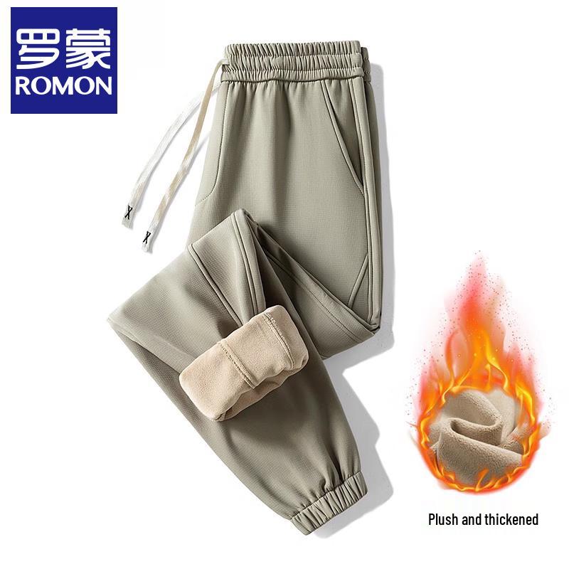 Romon Men's Winter Outdoor Fleece-Lined Casual & Sports Pants