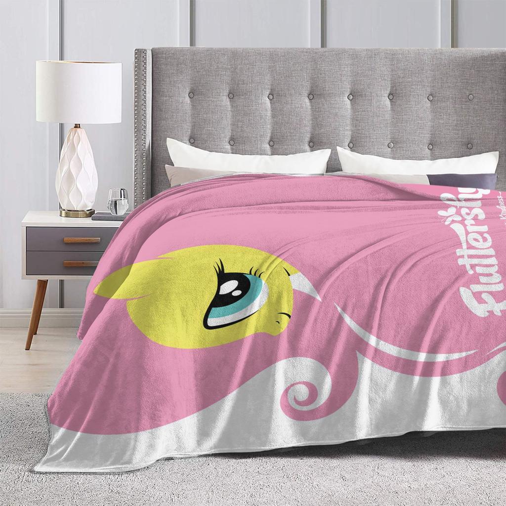 The Little Pony Fluttershy Plush Blanket Child  Flannel Throw Blanket For Living Room Super Warm Custom Quality Bedspread Gift