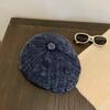 JYL TS DIY Letter Cap Unisex Winter Corduroy Minimalist Casual Hat Corduroy