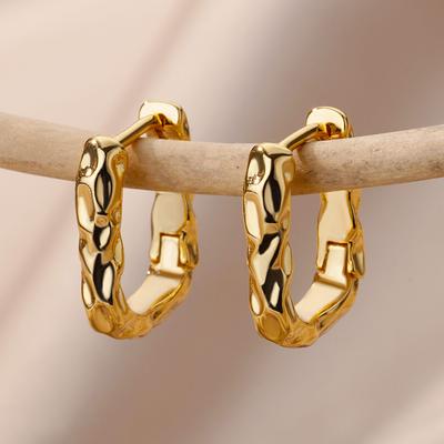 U-Shaped Square Hoop Earrings for Women Luxury Stainless Steel Circle Earring 2024 Trend New In Wedding Aesthetic Jewelry Aretes