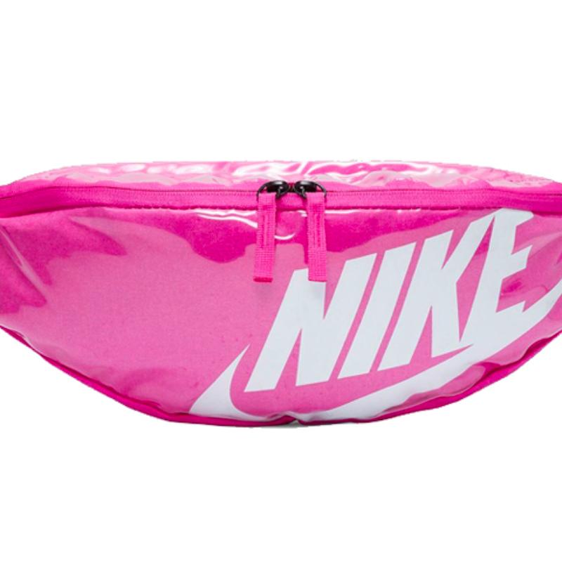 Nike Heritage Polyester Fanny Pack Regular Unisex Flame Pink Casual CK7914-601