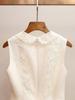 Yilizhuoya Elegant Beaded Doll Collar Lace Tie Camisole Dress for Women - Spring/Summer Collection