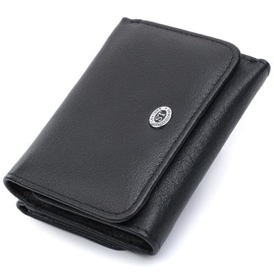 Women's Horizontal Wallet Made of Genuine Leather ST Leather 22722 Black