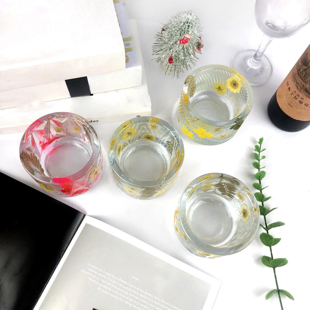 Succulents Plant Vase Resin Silicone Mold Suitable for Diy Garden Concrete Flower Pot Candle Holder Crafts Home Decor