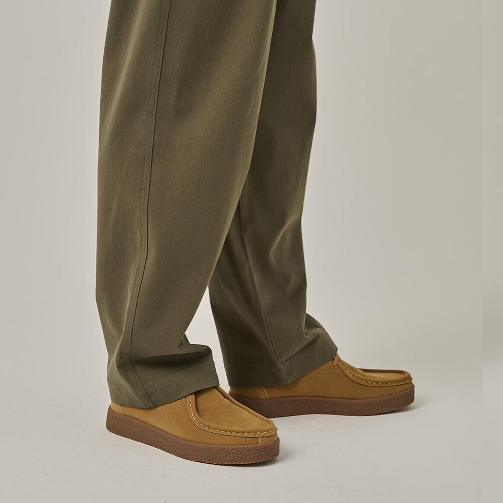 [Analogmood] Suede Wallabee Moccasin [AN242101-Black]