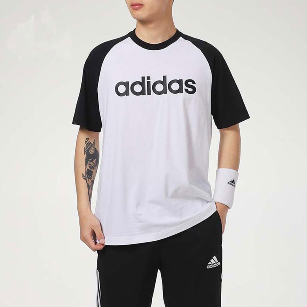 Adidas Neo Sports Round Neck Casual Breathable T-Shirt Men Tops White GP4898